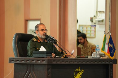 آئین تکریم و معارفه فرماندهان نواحی ۵ گانه بسیج استان قم
