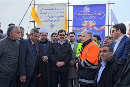 آیین کلنگ زنی طرح بهسازی و تعریض محور ورجان -سیرو- کهک دراستان قم